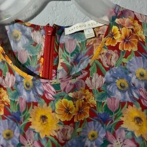 Antonio Melani Vibrant Floral Print Top